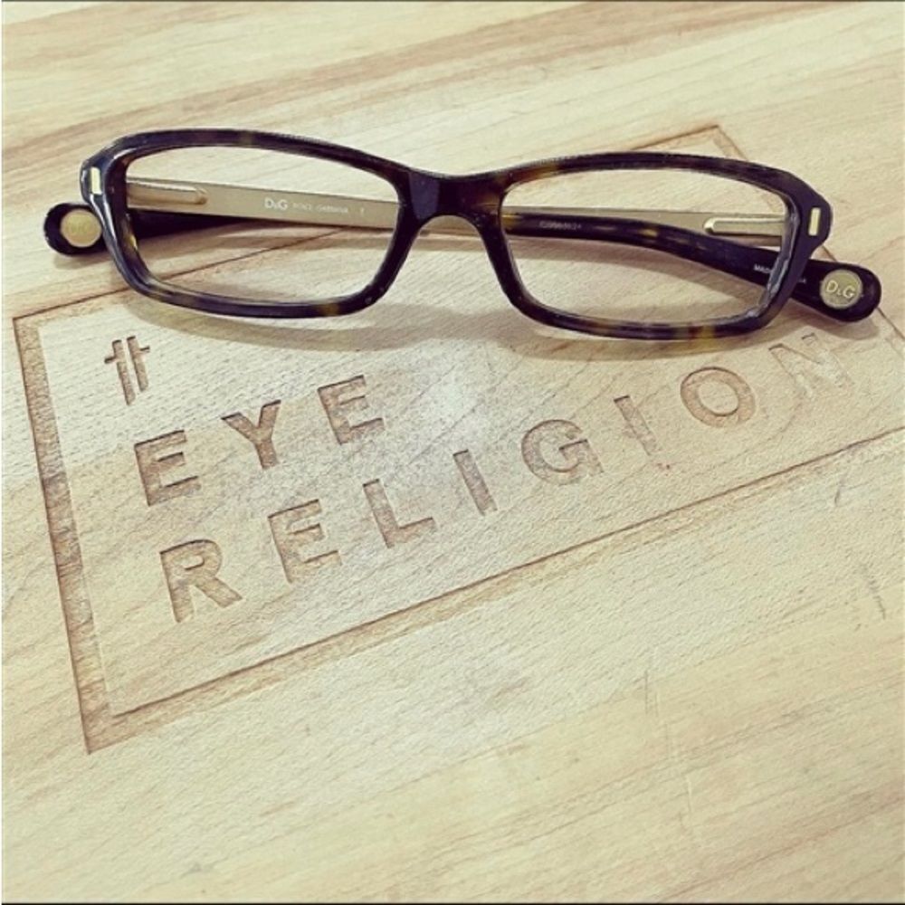 D&G 1217 Gold & Brown Tortoise Shell Eyeglasses
